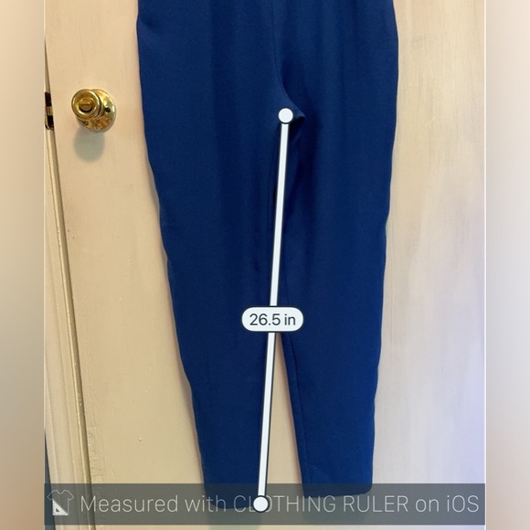 (M) 19 COOPER ST TRUE BLUE ONE SHOULDER w/ Cutout detail Sleeveless JUMPSUIT - Picture 8 of 16